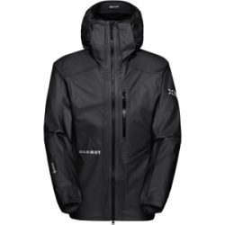 Mammut Ultraleichte Hardshelljacke für die Berge Eiger Nordwand Light HS Hooded Jacket Men Schwarz XXL