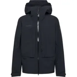 Mammut Leichte Hardshell-Skitourenjacke Skintrack HS Hooded Jacket Men Schwarz XL