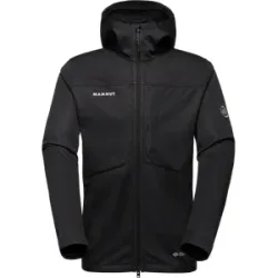 Mammut Vielseitig einsetzbare Softshelljacke für jede Saison Ultimate VIII SO Hooded Jacket Men Schwarz S