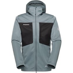 Mammut Vielseitig einsetzbare Softshelljacke für jede Saison Ultimate VIII SO Hooded Jacket Men Schwarz XXL