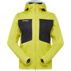 Mammut Vielseitig einsetzbare Softshelljacke für jede Saison Ultimate VIII SO Hooded Jacket Men Gelb XL