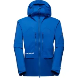 Mammut Wetterfeste Softshell-Bergjacke Eiger Nordwand Pro SO Hooded Jacket Men Blau XXL