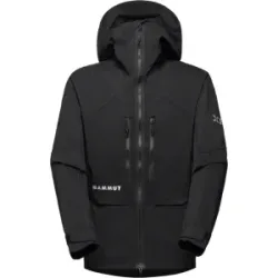 Mammut Wetterfeste Softshell-Bergjacke Eiger Nordwand Pro SO Hooded Jacket Men Schwarz L