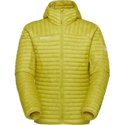 Mammut Vielseitige Daunenjacke für die Berge Broad Peak Light IN Hooded Jacket Men Gelb XXL