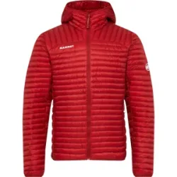 Mammut Vielseitige Daunenjacke für die Berge Broad Peak Light IN Hooded Jacket Men Rot M