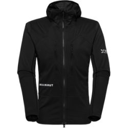 Mammut Vielseitige, wärmeregulierende Hybridjacke für die Berge Eiger Nordwand IN Flex Air Hybrid Hooded Jacket Men Schwarz S