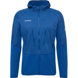 Mammut Leichter, wärmeregulierender Midlayer für Skitouren Aenergy ML Hybrid Hooded Jacket Men Blau XL
