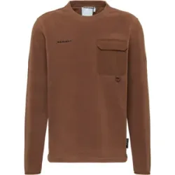 Mammut Vielseitiges Outdoor-Fleeceoberteil Moonstone Light ML Hybrid Crew Neck Brown XS