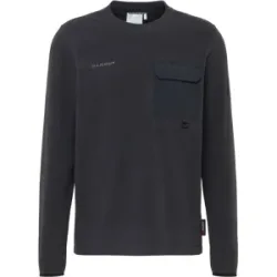 Mammut Vielseitiges Outdoor-Fleeceoberteil Moonstone Light ML Hybrid Crew Neck Schwarz XXL