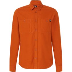 Mammut Weiches, klassisches Flanellhemd Alvra Plain Longsleeve Shirt Men Brown XXL