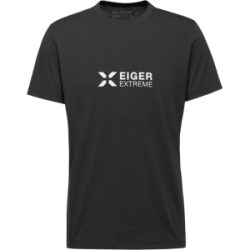 Mammut Feuchtigkeitsableitendes Alltags-T-Shirt Eiger Logo T-Shirt Men Schwarz L
