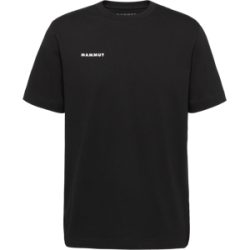 Mammut Gerade geschnittenes T-Shirt aus Baumwolle Base T-Shirt Men Mini Logo Schwarz L