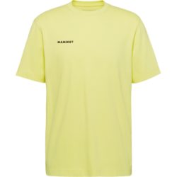 Mammut Gerade geschnittenes T-Shirt aus Baumwolle Base T-Shirt Men Mini Logo Gelb XXL