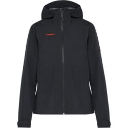 Mammut Leichte, zuverlässige Hardshelljacke zum Wandern Linard Light HS Hooded Jacket Women Classic Schwarz XS