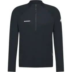 Mammut Schnelltrocknendes Langarmshirt mit Halbreissverschluss Valley Powerdry FL Half Zip T-Shirt Men Schwarz S
