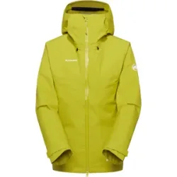 Mammut Nachhaltige 3-Lagen-Hardshelljacke Crater IV HS Hooded Jacket Women Gelb XL