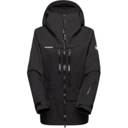 Mammut Kompakte, leichte Freeride-Jacke Haldigrat Light HS Hooded Jacket Women Schwarz XL