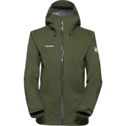 Mammut Zuverlässige Hardshelljacke mit All-Mountain-Performance Outdoor HS Hooded Jacket Women Grün XL