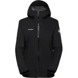 Mammut Zuverlässige Hardshelljacke mit All-Mountain-Performance Outdoor HS Hooded Jacket Women Schwarz XS