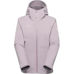 Mammut Leichte, elastische Hardshelljacke zum Wandern Linard Guide HS Hooded Jacket Women Lila XL