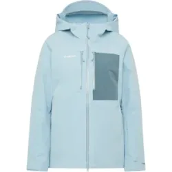 Mammut Isolierte All-Mountain-Skijacke Stoney HS Thermo Hooded Jacket Women Blau XS