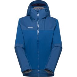 Mammut Strapazierfähige Allwetter-Hardshell-Wanderjacke Ducan Guide HS Hooded Jacket Women Blau XS
