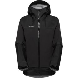 Mammut Strapazierfähige Allwetter-Hardshell-Wanderjacke Ducan Guide HS Hooded Jacket Women Schwarz XXL
