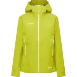Mammut Funktionelle 3-lagige GORE-TEX Wanderjacke Crater Light HS Hooded Jacket Women Gelb XS