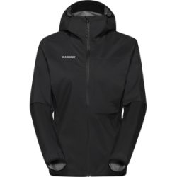 Mammut Kompakte minimalistische Hardshell-Wanderjacke Ducan Light HS Hooded Jacket Women Schwarz S