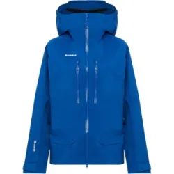Mammut Strapazierfähige GORE-TEX Pro All-Mountain-Jacke Crater Pro HS Hooded Jacket Women Blau XS