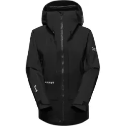 Mammut Strapazierfähige GORE-TEX Pro Bergjacke Eiger Nordwand Pro HS Hooded Jacket Women Schwarz XL