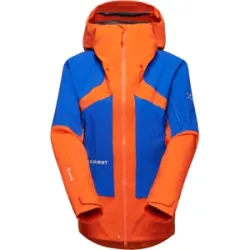 Mammut Strapazierfähige GORE-TEX Pro Bergjacke Eiger Nordwand Pro HS Hooded Jacket Women Orange XL
