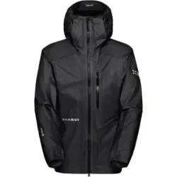 Mammut Ultraleichte Hardshelljacke für die Berge Eiger Nordwand Light HS Hooded Jacket Men Schwarz M