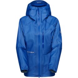Mammut Ultraleichte Hardshelljacke für die Berge Eiger Nordwand Light HS Hooded Jacket Women Blau S