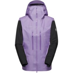 Mammut Ultraleichte, kompakte Hardshelljacke für die Berge Taiss Light HS Hooded Jacket Women Lila XL