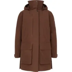 Mammut Anpassbarer 3?in?1?Hardshell-Thermoparka Alps HS Thermo Hooded Parka Women Brown XL
