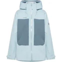 Mammut Leichte Hardshell-Skitourenjacke Skintrack HS Hooded Jacket Women Blau XL