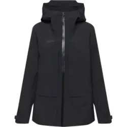 Mammut Leichte Hardshell-Skitourenjacke Skintrack HS Hooded Jacket Women Schwarz M