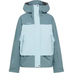 Mammut Leichte, isolierte Hardshell-Skijacke Haldigrat GTX HS Thermo Hooded Jacket Women Blau L