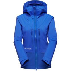 Mammut Wetterfeste Softshell-Bergjacke Eiger Nordwand Pro SO Hooded Jacket Women Blau M