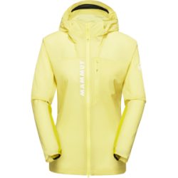Mammut Ultraleichter, atmungsaktiver Windbreaker Aenergy WB Hooded Jacket Women Gelb XL