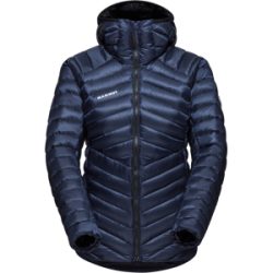 Mammut Funktionale Performance-Daunenjacke für das ganze Jahr Broad Peak IN Hooded Jacket Women Blau XXL