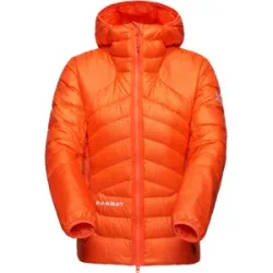 Mammut Vielseitige, leichte Daunen-Isolationsjacke Eiger Nordwand Light Down IN Hooded Jacket Women Orange XS