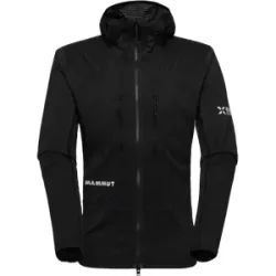 Mammut Vielseitige, wärmeregulierende Hybridjacke für die Berge Eiger Nordwand IN Flex Air Hybrid Hooded Jacket Men Schwarz S