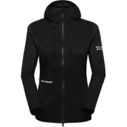 Mammut Vielseitige, wärmeregulierende Hybridjacke für die Berge Eiger Nordwand IN Flex Air Hybrid Hooded Jacket Women Schwarz L