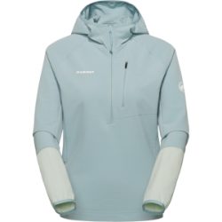Mammut Technischer Midlayer für jedes Abenteuer Madris Light ML Half Zip Hoody Women Blau S