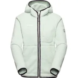 Mammut Warme Sherpa-Fleecejacke für den Alltag Falera Pro ML Hooded Jacket Women Grün S