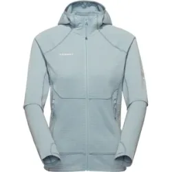 Mammut Warmer, schnelltrocknender Performance-Midlayer mit Kapuze Taiss ML Hooded Jacket Women Blau XS