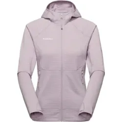 Mammut Warmer, schnelltrocknender Performance-Midlayer mit Kapuze Taiss ML Hooded Jacket Women Lila XS