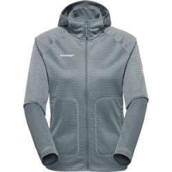 Mammut Multifunktionale Midlayer-Jacke mit Kapuze Crag ML Hooded Jacket Women Grau XS